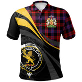 Clan Broun Modern Tartan Polo Shirt - Royal Coat Of Arms Style BK91 Broun Modern Tartan Tartan Polo